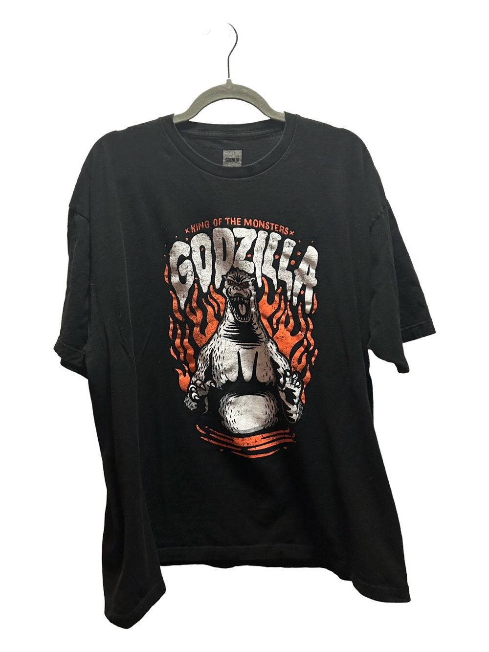 Godzilla Graphic T-Shirt in Black and Orange